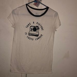 White print word top